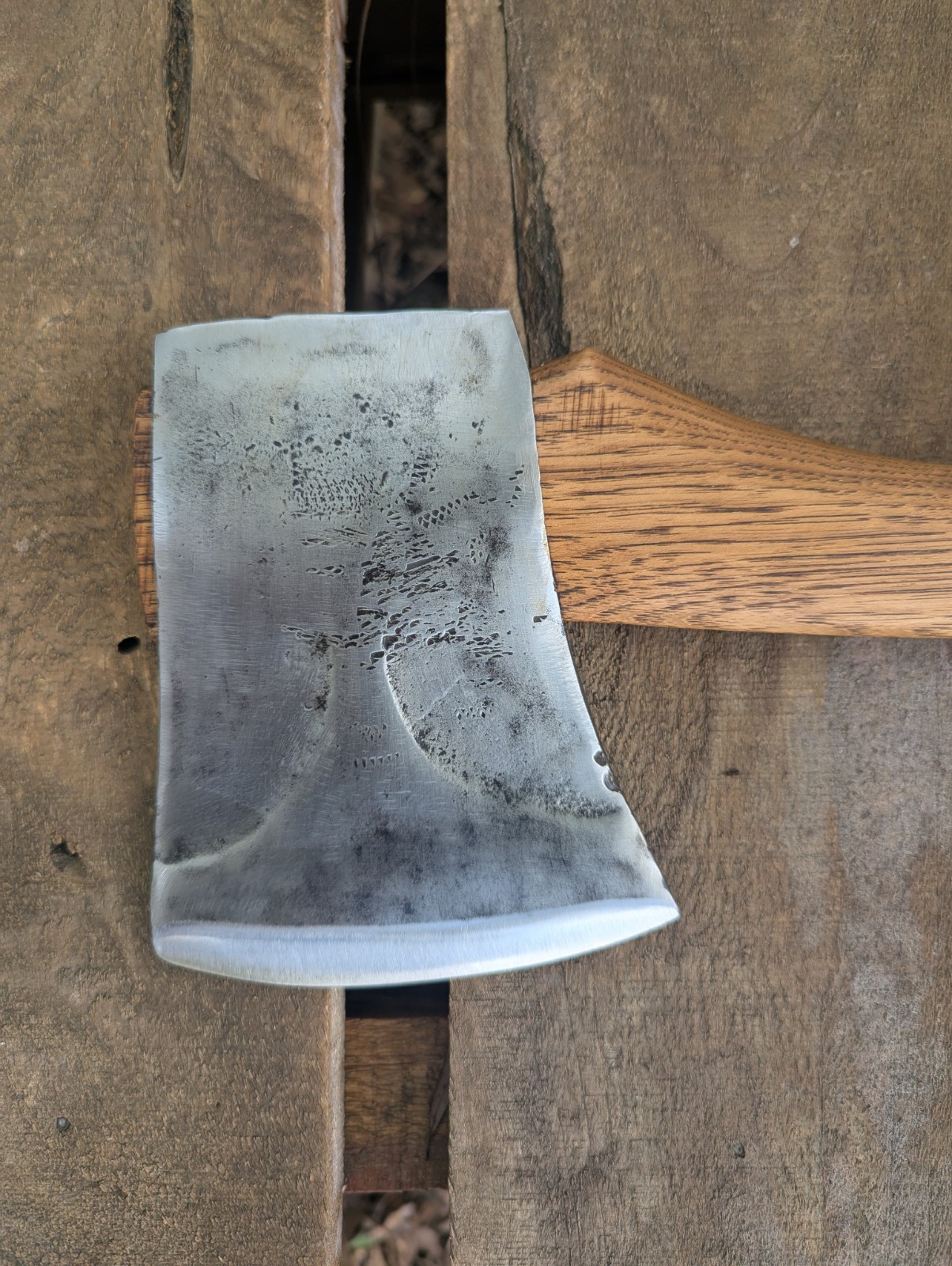 Vintage Kelly Axe & Tool Co. 3.5 Lb Phantom Bevel Tassie Pattern Axe On Hickory