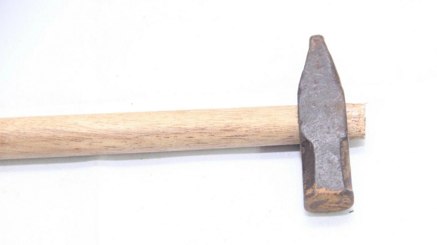 Vintage Hand Forged Hammer: Rustic Indian Decor, Collectible Tool H1
