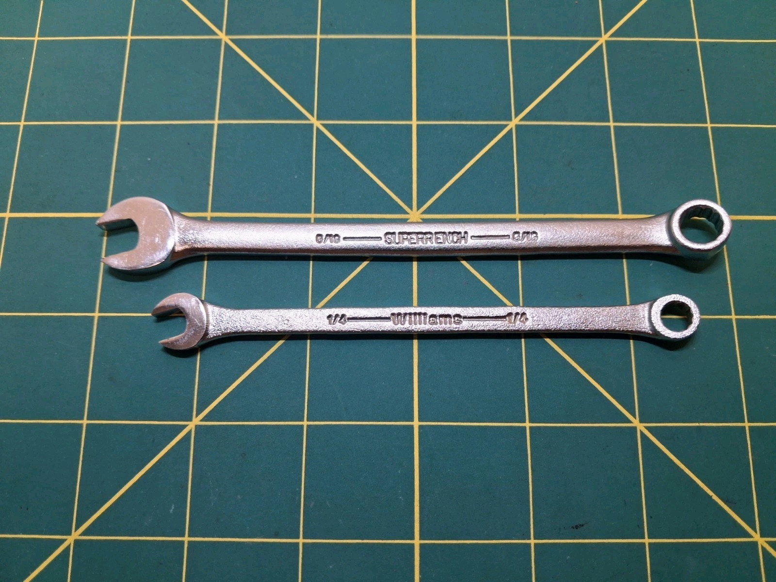 Vintage WILLIAMS Extra Long 12pt 1/4”5/16″Combo Wrench 1158 1159 Made In USA lot