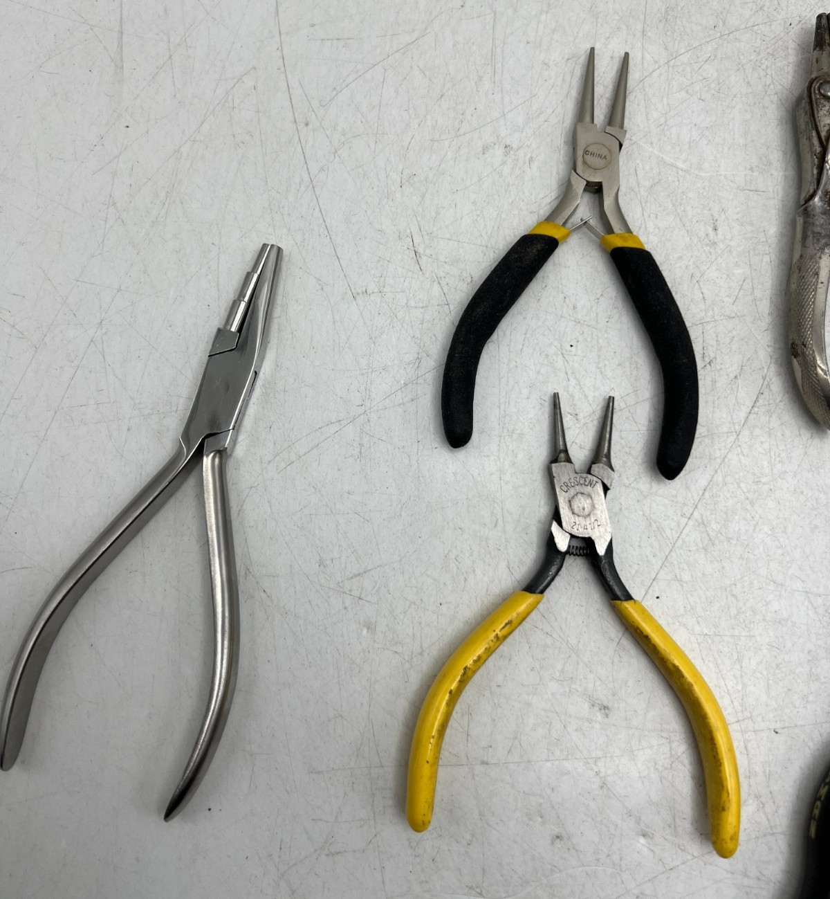 Lot of 7 Craftsman / Schollhorn Parallel / Crestoloy Round Nose Pliers Tool