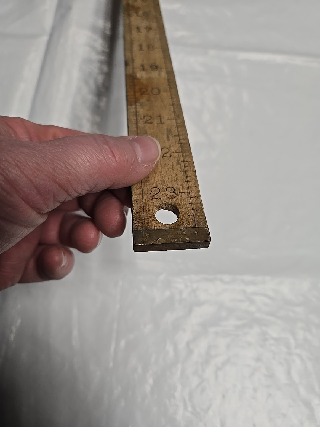 Vintage Stanley No. 34v 24″ Vertical Bench Ruler Made In USA