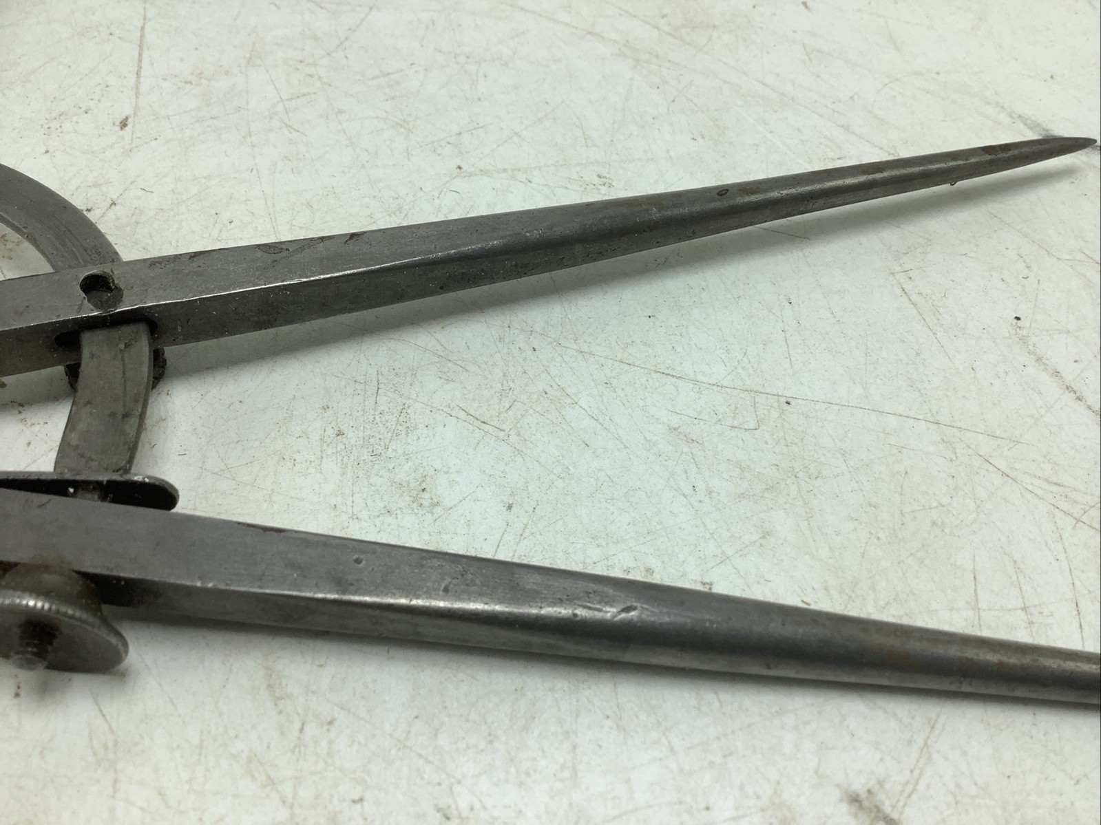 Vintage P. S. & W. Co (Peck Stow & Wilcox) Compass Caliper Tool 8″