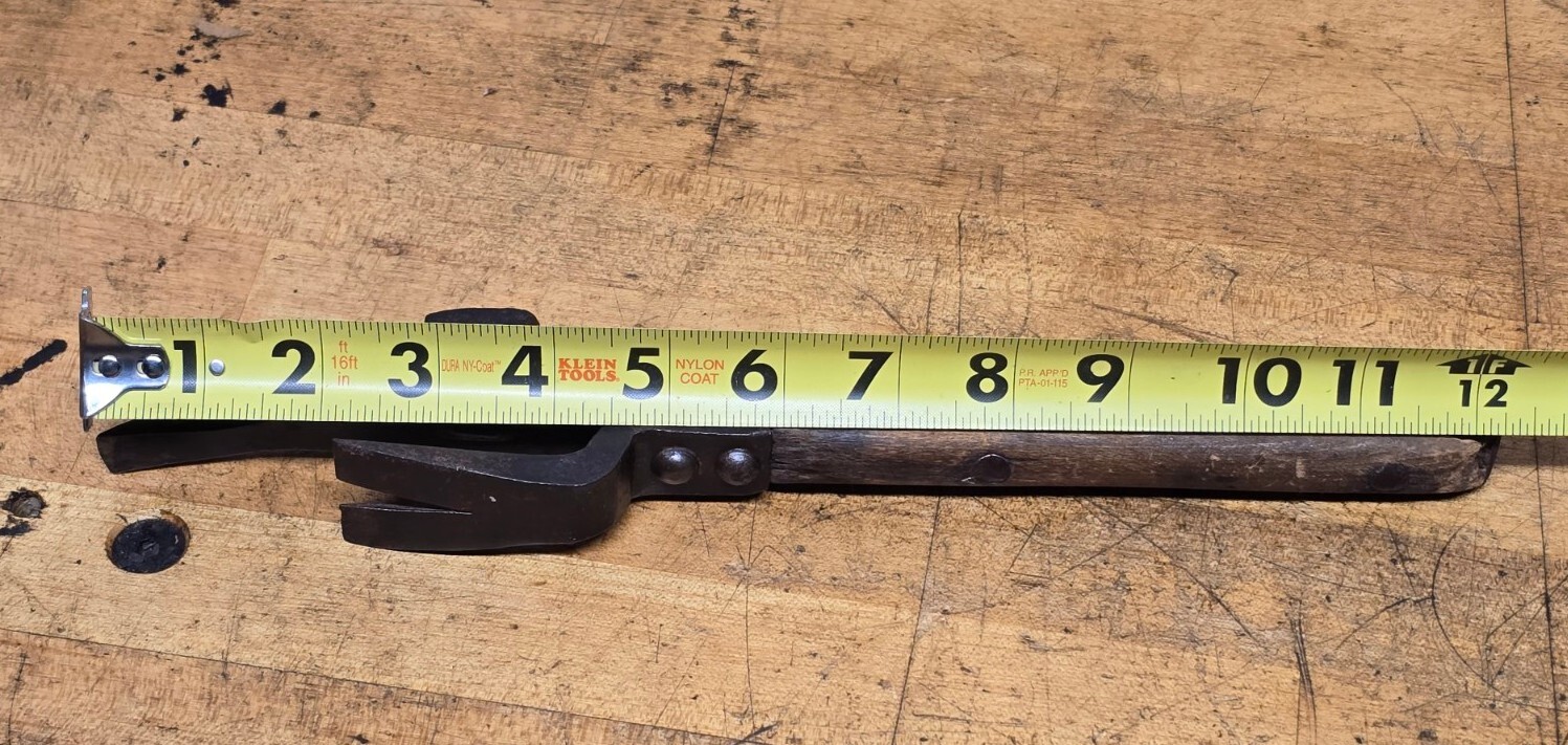 ANTIQUE Bridgeport Hardware Mfg. Corp. Shipping Crate Tool Nail Puller Pat. 1908