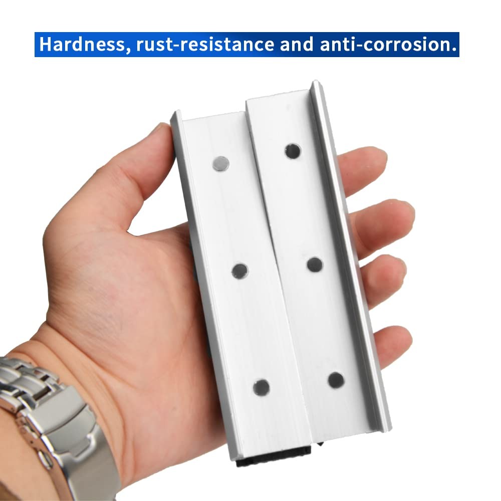 Aluminum Alloy Vise Jaws, Universal Soft Vice Jaws Pads Covers 5 Inch, Silver