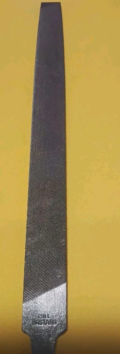 BLACK KING “REX FILE CO.” 8″ OAL MACHINIST DOUBLE CUT FILE VINTAGE USA