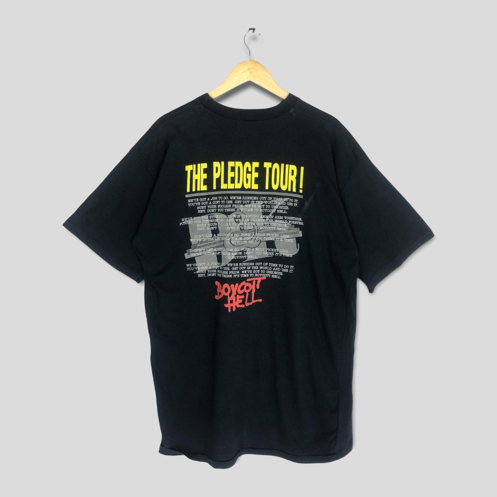 90s Degarmo Key American Christian Rock The Pledge Tour T Shirt Size XL – P100