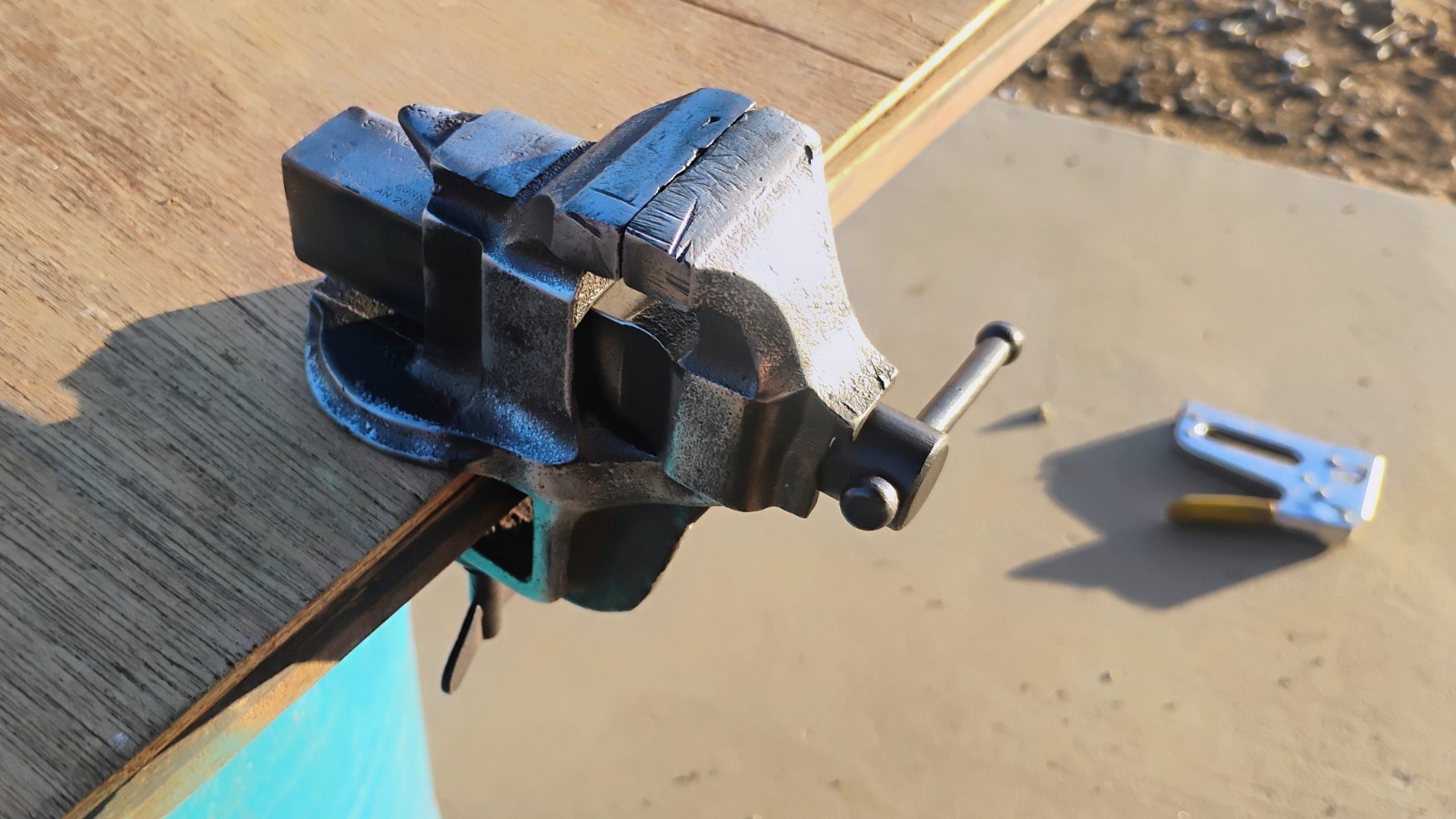 Antique Stanley Victor No 742 Clamp-On Vise 1¾” Jaw, Pat’d Jan.28,08