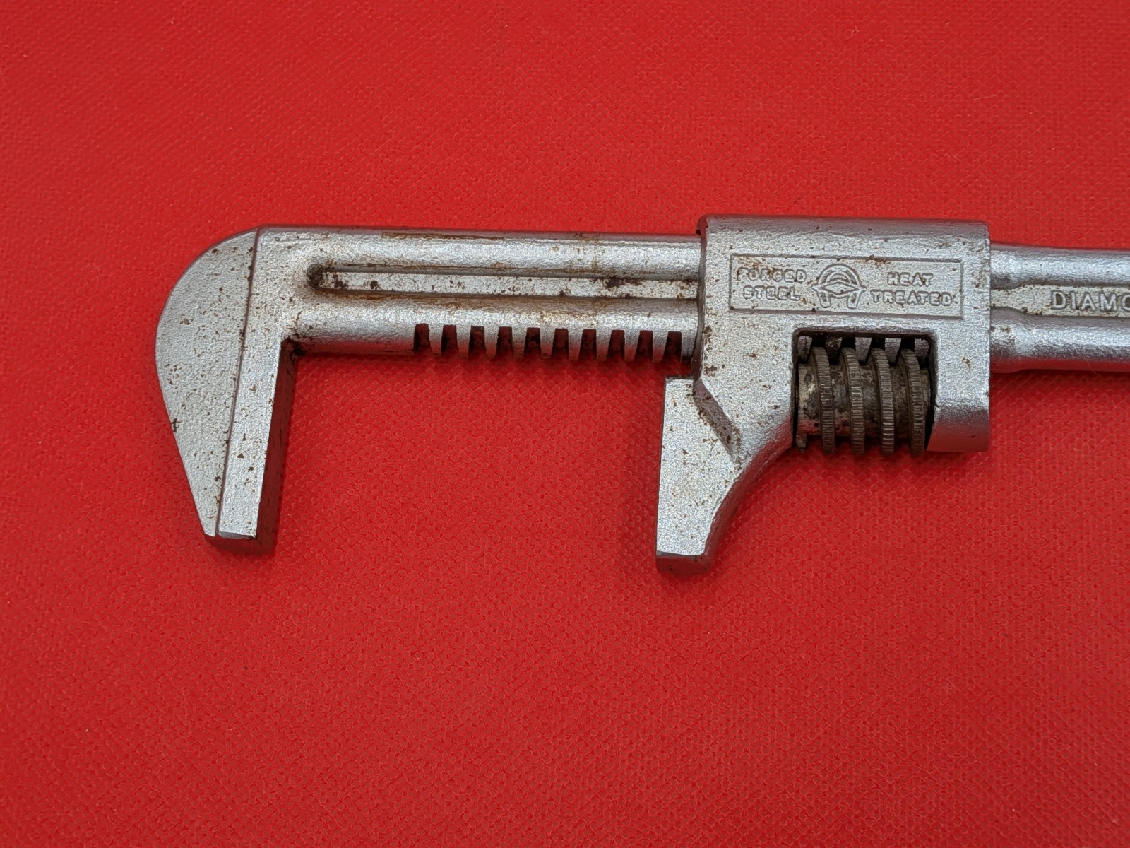 Vintage Diamond Tool & Horseshoe Co C-711 11″ Auto Monkey Wrench USA Forged