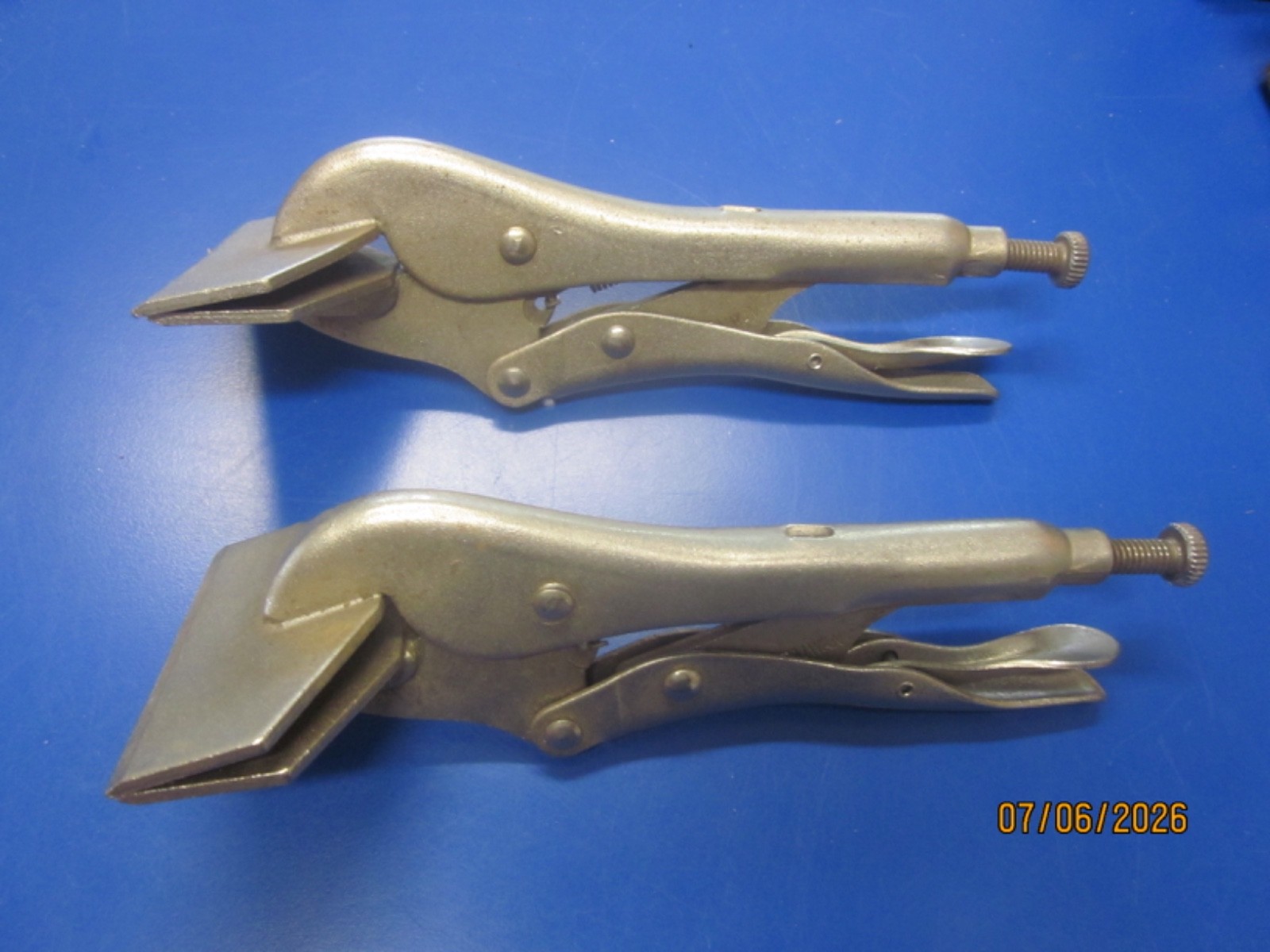 10 VTG USA VISE GRIPS + 6 TAIWAN GRIPS & DIAMOND 8″ ADJ WRENCH-ALL WORKING WELL!