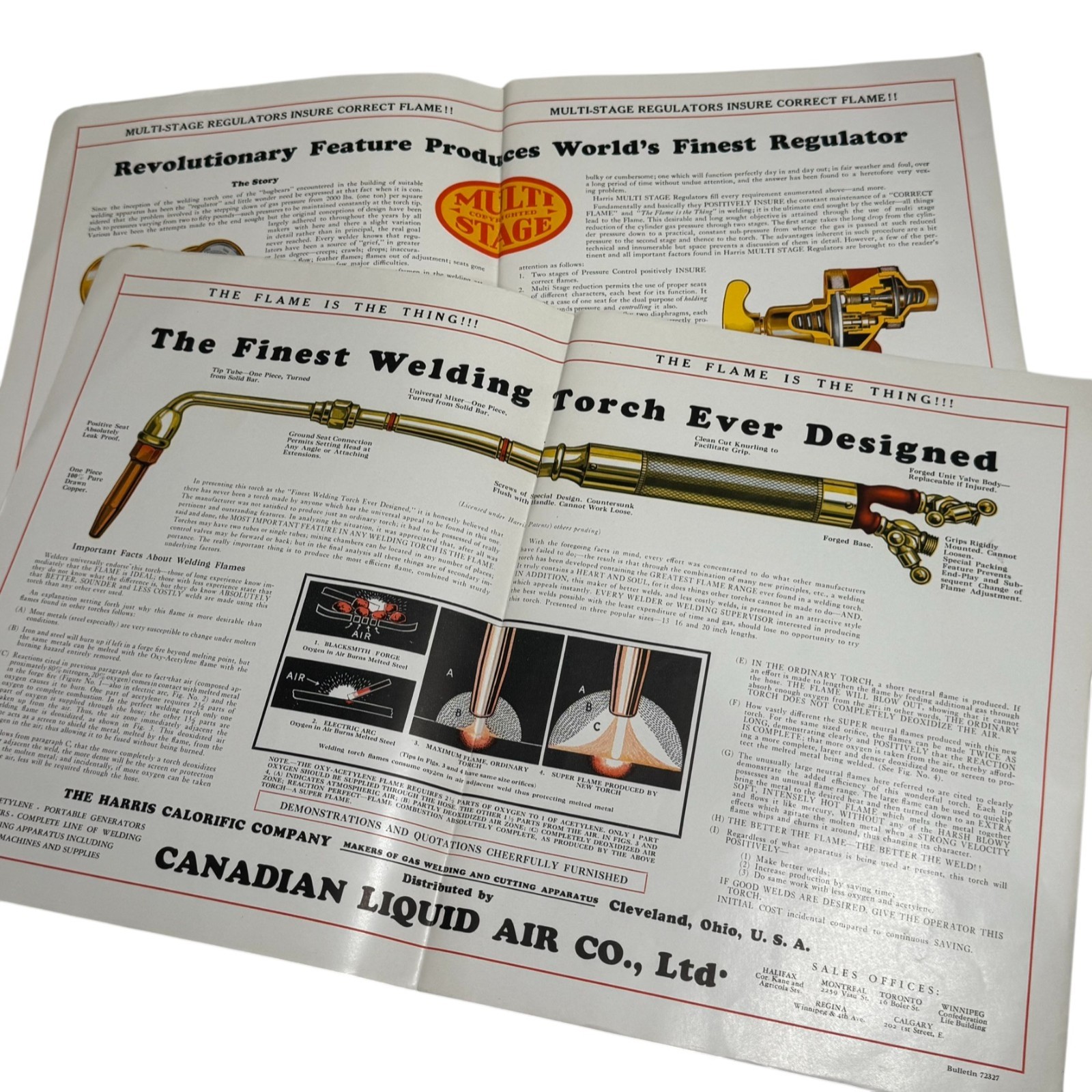 1929 Welding & Cutting Equipment Catalog Canadian Liquid Air Company with Prices