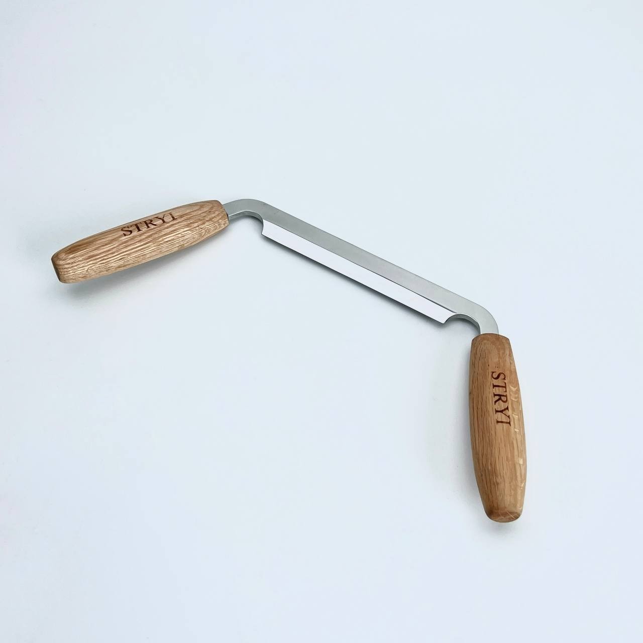 Bent drawknife, Pushknife, Unique gift ideas for carpenter, Hand forged knife