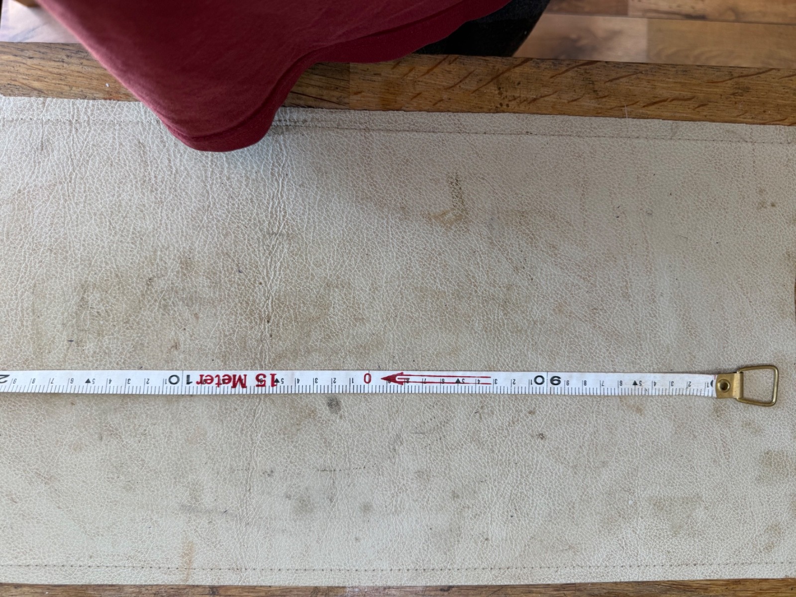 Vintage ribbon Tape Measure 50ft 15 meters super condition