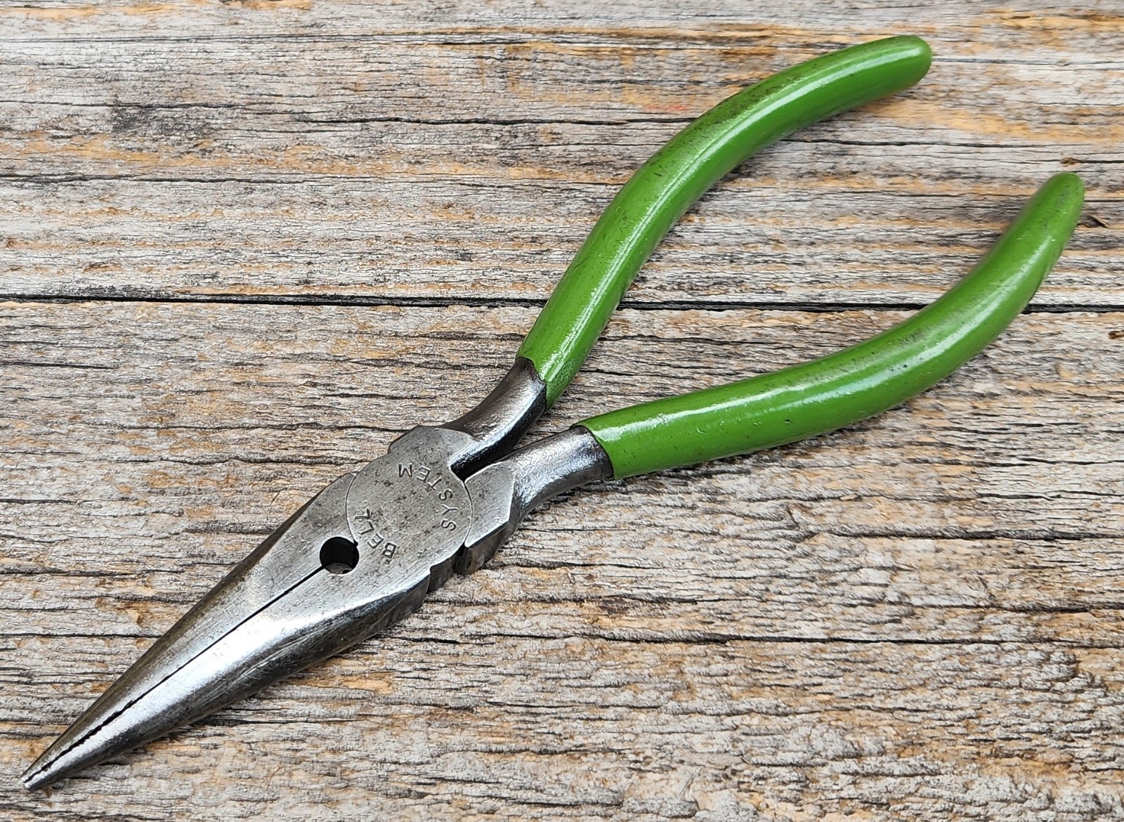 Vintage Crescent 1032 Needle Nose Pliers – Bell System w/ Green Grips USA