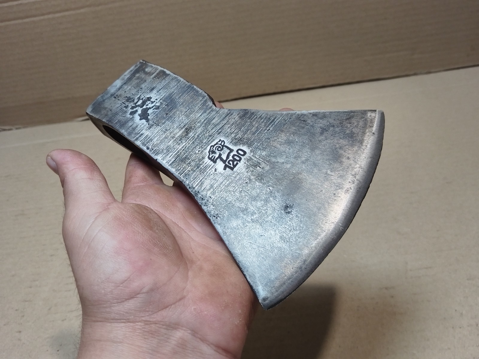 VINTAGE ANTIQUE GERMAN HAND FORGED ADLER AXE WROUGHT IRON FORGED AXES HATCHETS