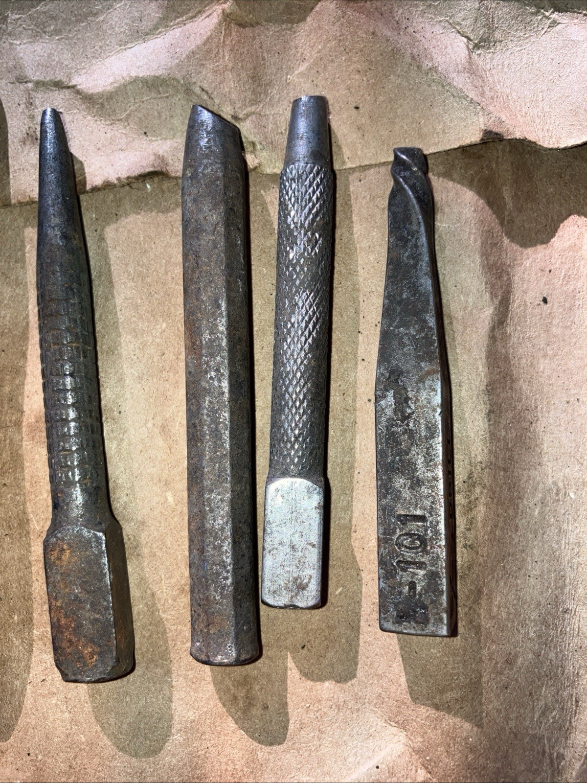 Vintage Mixed Punch & Chisel Set | Steel Hand Tools | Machinist Gunsmith Lot