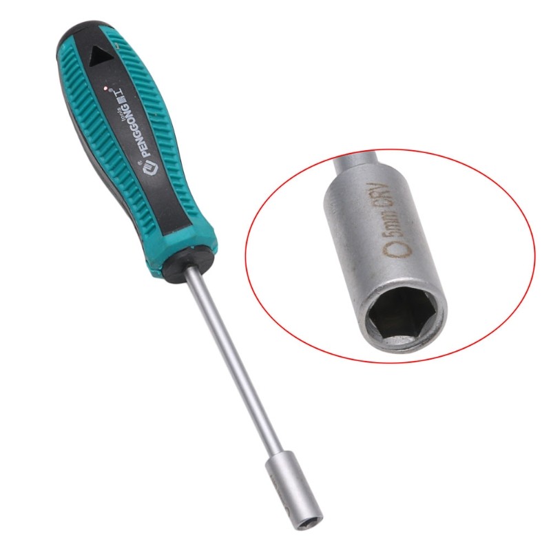 Metal Socket Driver Wrench Screwdriver Hex Nut for Key Nutdriver Hand Tool 14mm