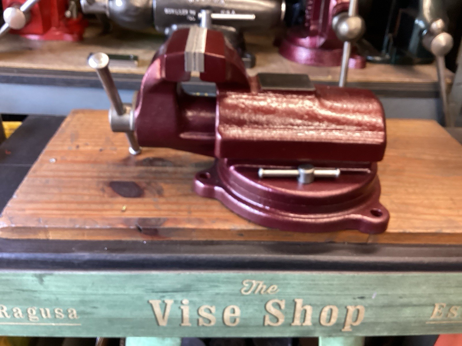 Restored Vintage Fpu Bullet Bench Vise 4 In Jaws 42 Lbs Poland 70s