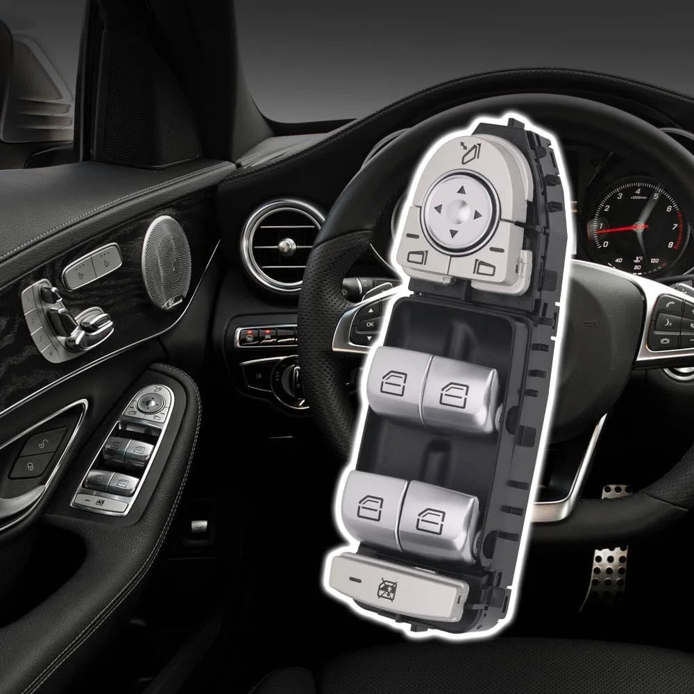 Vurkcy Master Power Window Switch Driver Side Compatible with 2015-2018 Mercedes