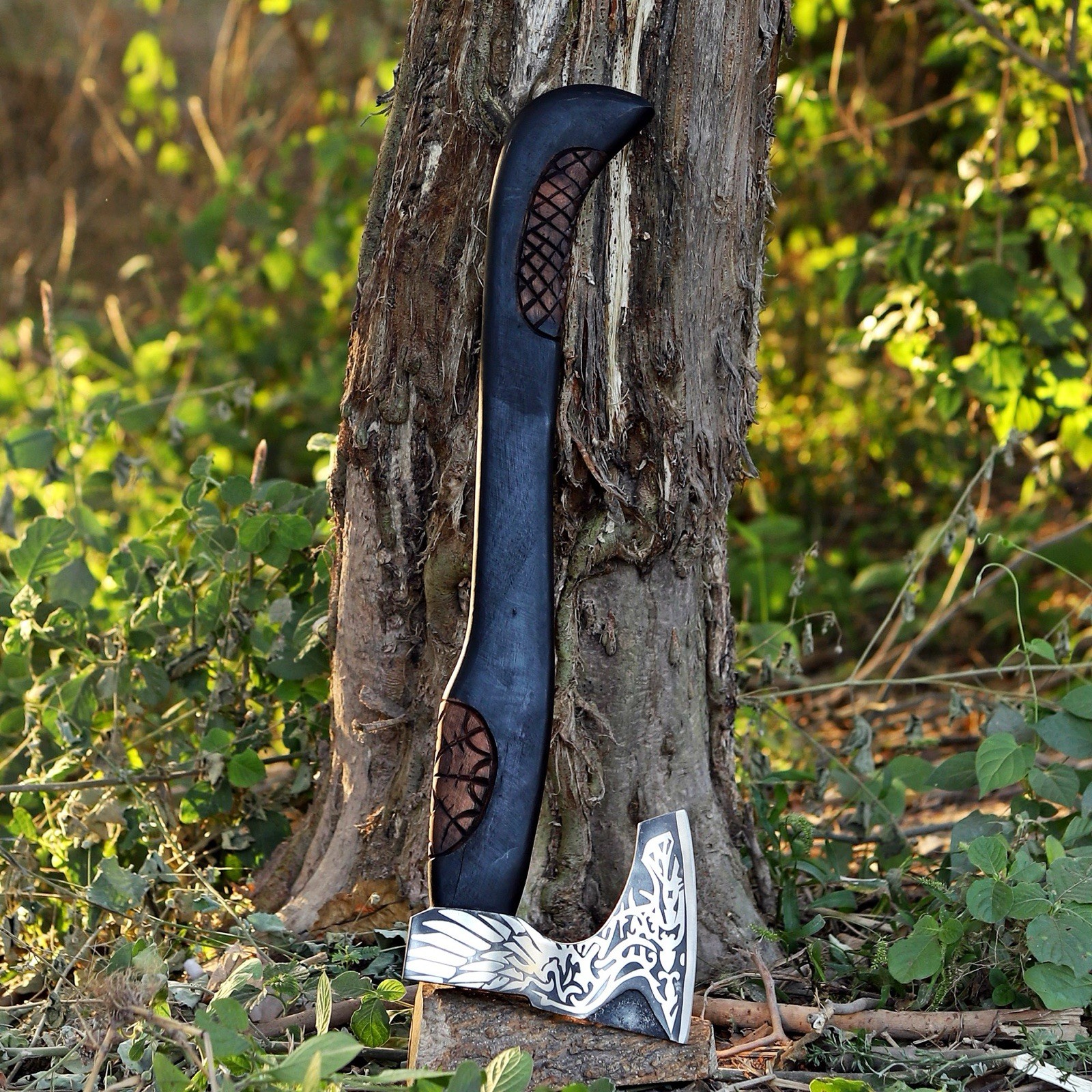 Handmade High Carbon Steel Axe Vintage style Camping Collectible Best Gift 48cm