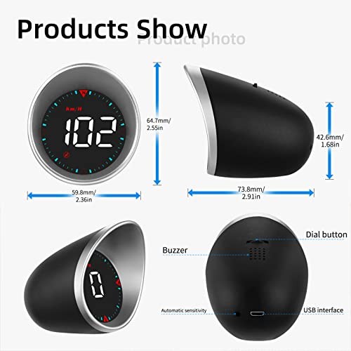 GPS Digital Speedometer for Car, HUD Car Head-up Display Digital GPS