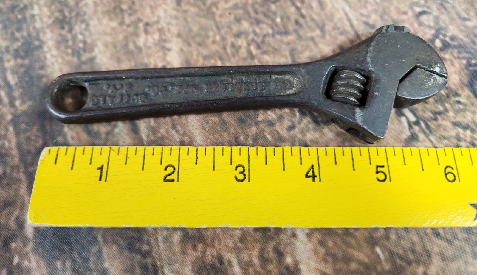 Vintage 6 Inch Adjustable Wrench Scholler Mfg. Co. BUFFALO New York