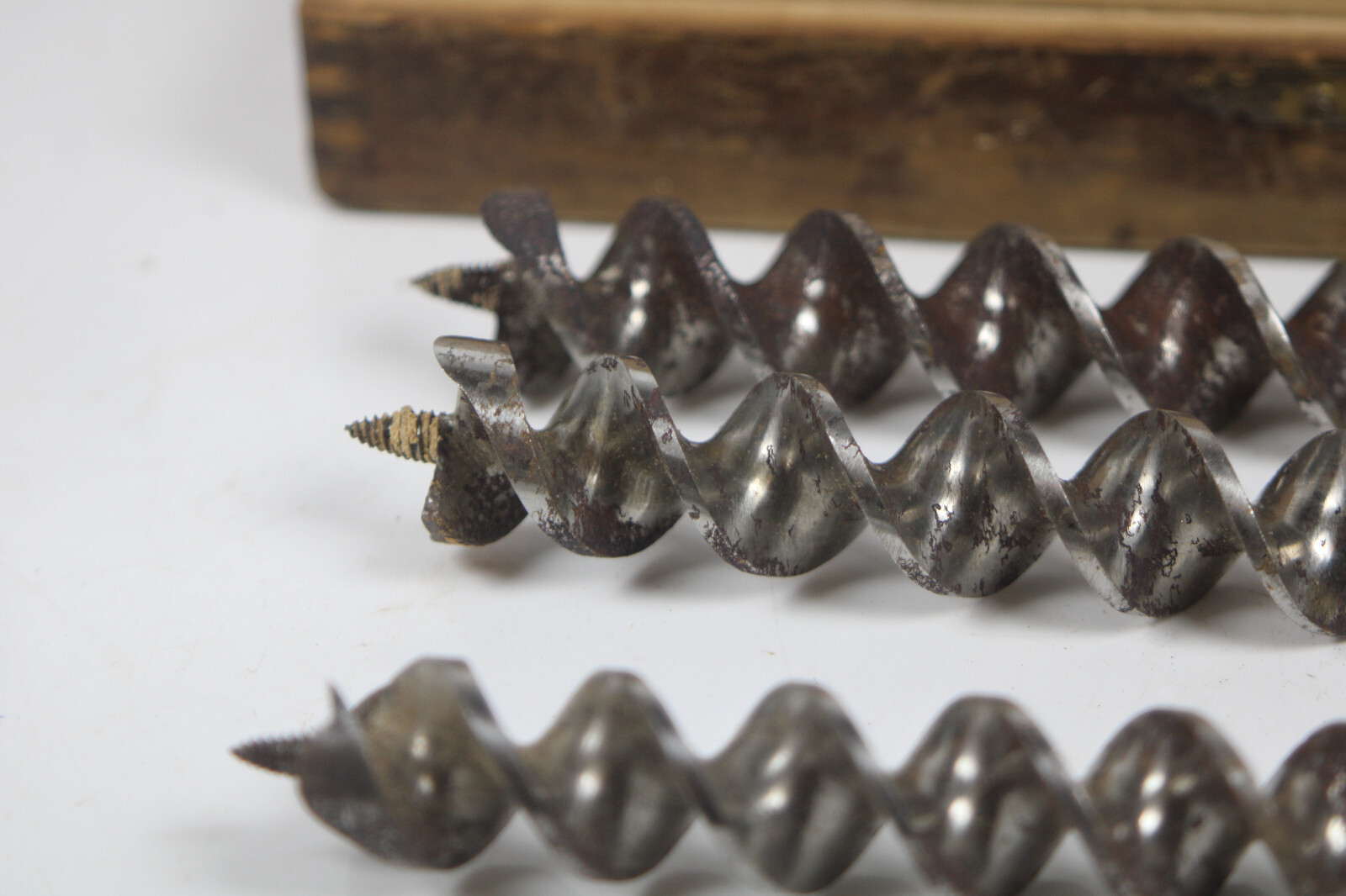 FINE COMPLETE Russel Jennings Spur Auger Bits w/Original Box Inv#JH27