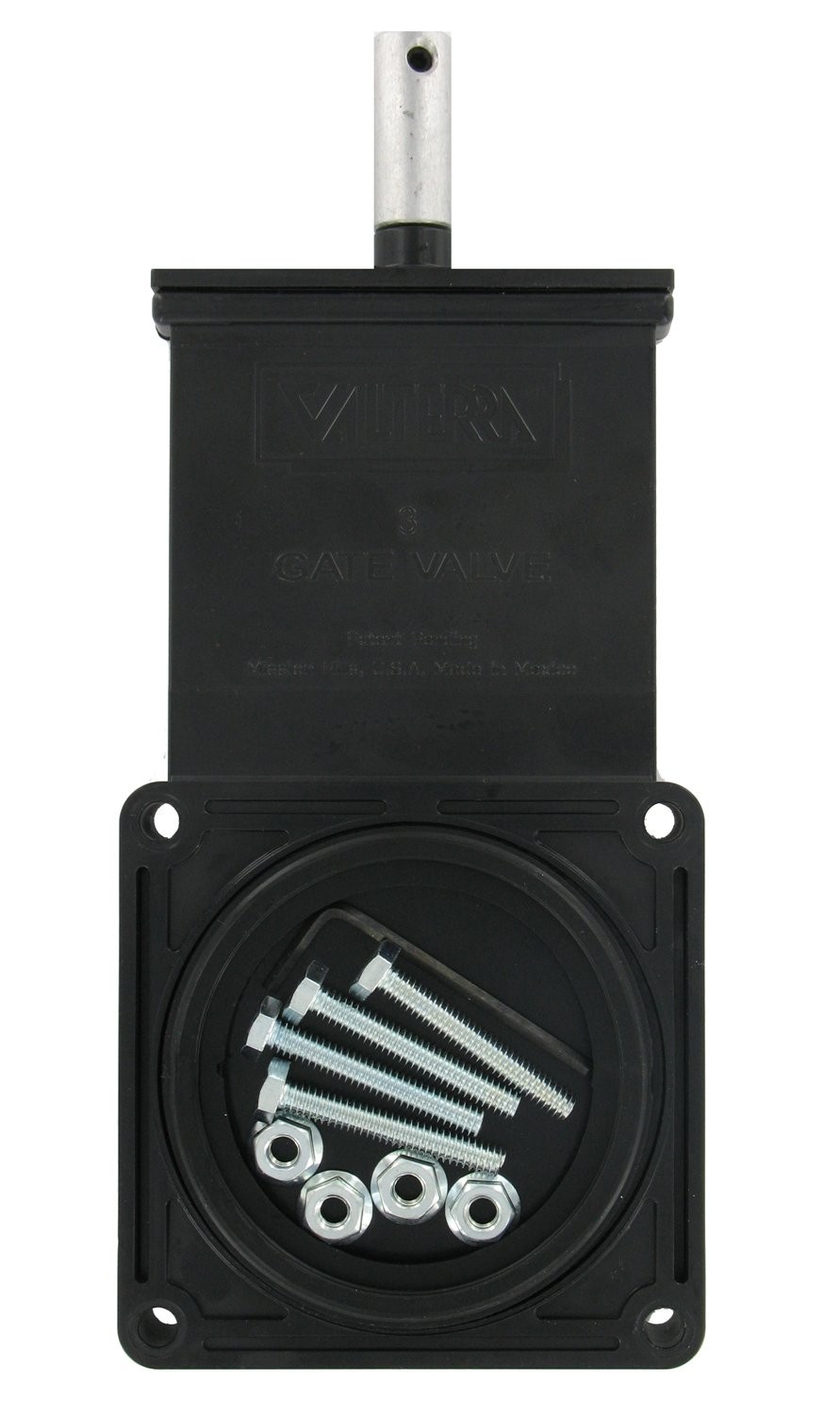 Valterra T1003PBC 3 In RV Waste Sewer Valve Body Replacement Kit Black Assembly