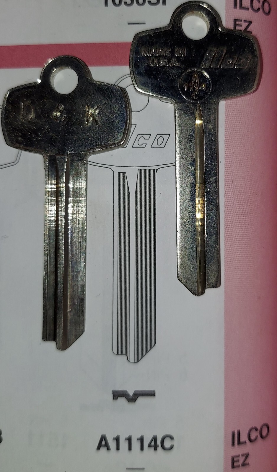 Arrow, Falcon, Best, A1114C, 1A1C1, A114C, 114C, Vintage Key Blank.