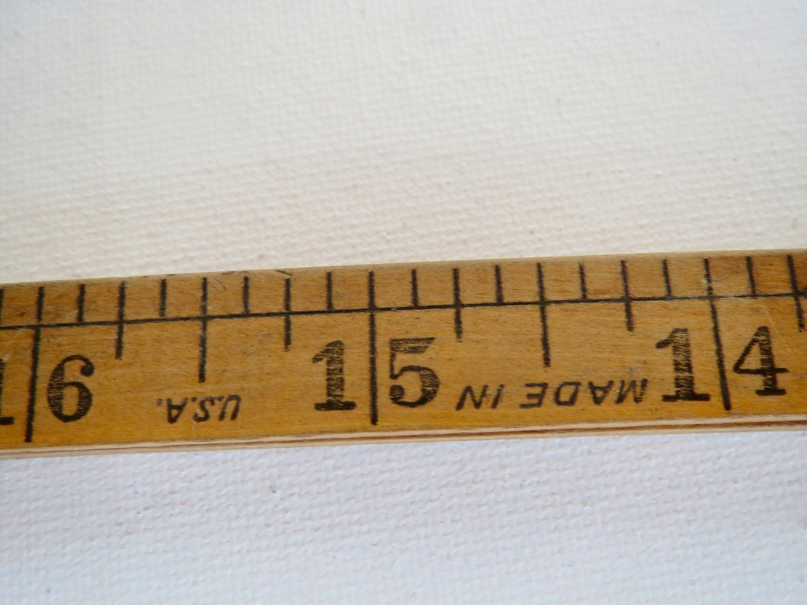 Vintage Lufkin Rule Company USA No.651B Boxwood and Brass FOLDING RULER