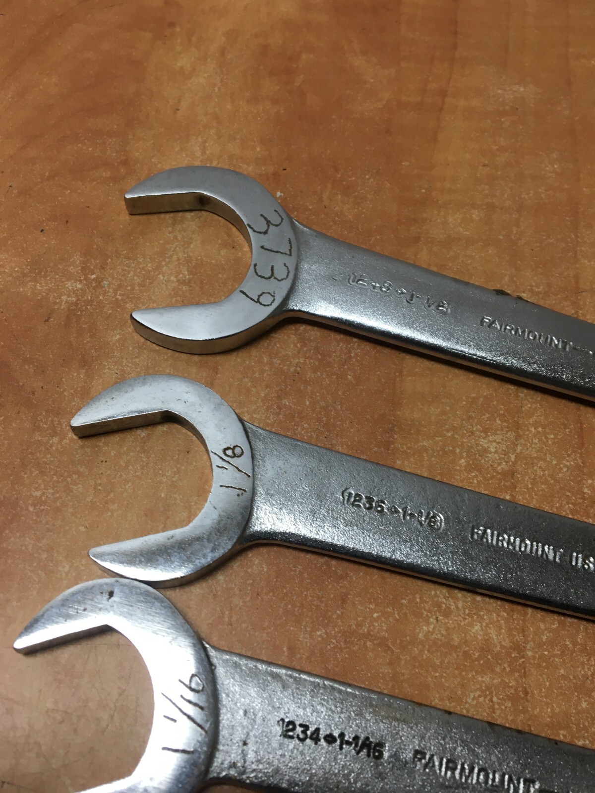 Lot of 4 Martin & Fairmount Pump Service Wrench Set 1248 1236 1234 1232