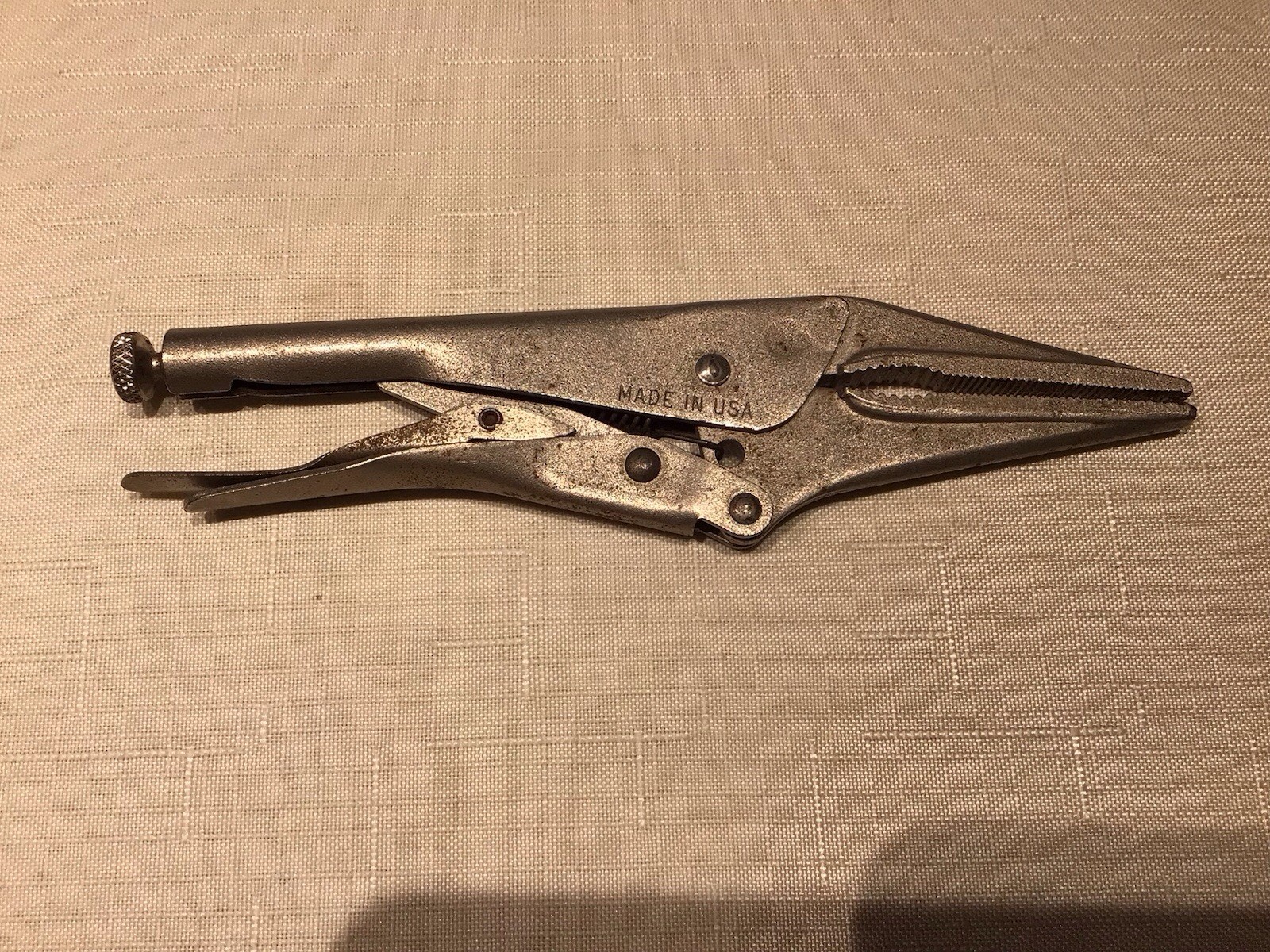 Vintage Craftsman 945349 Long Nose Locking Pliers Made in USA 6.5″ Long