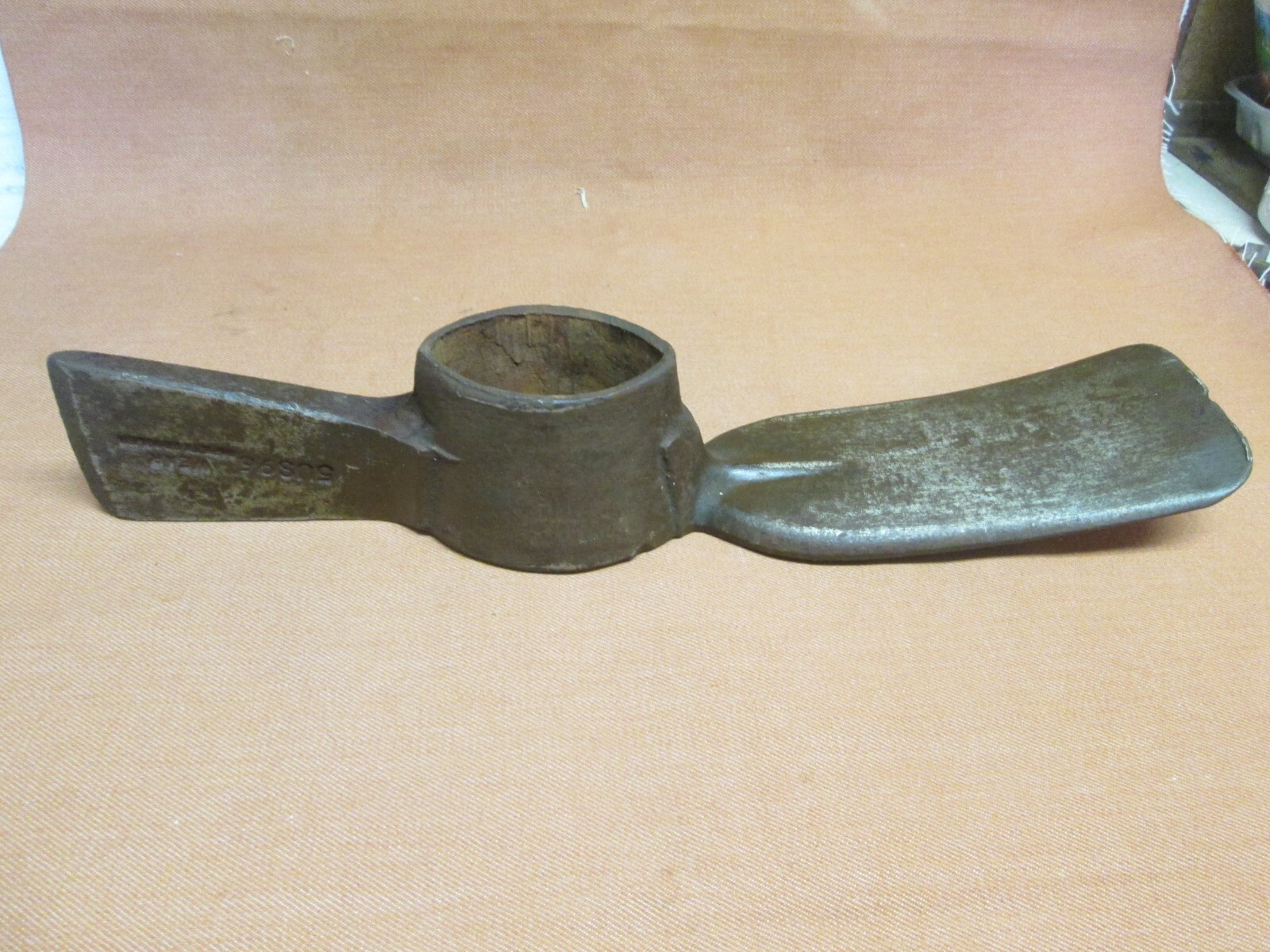 Vintage pick axe grub hoe head garden tool