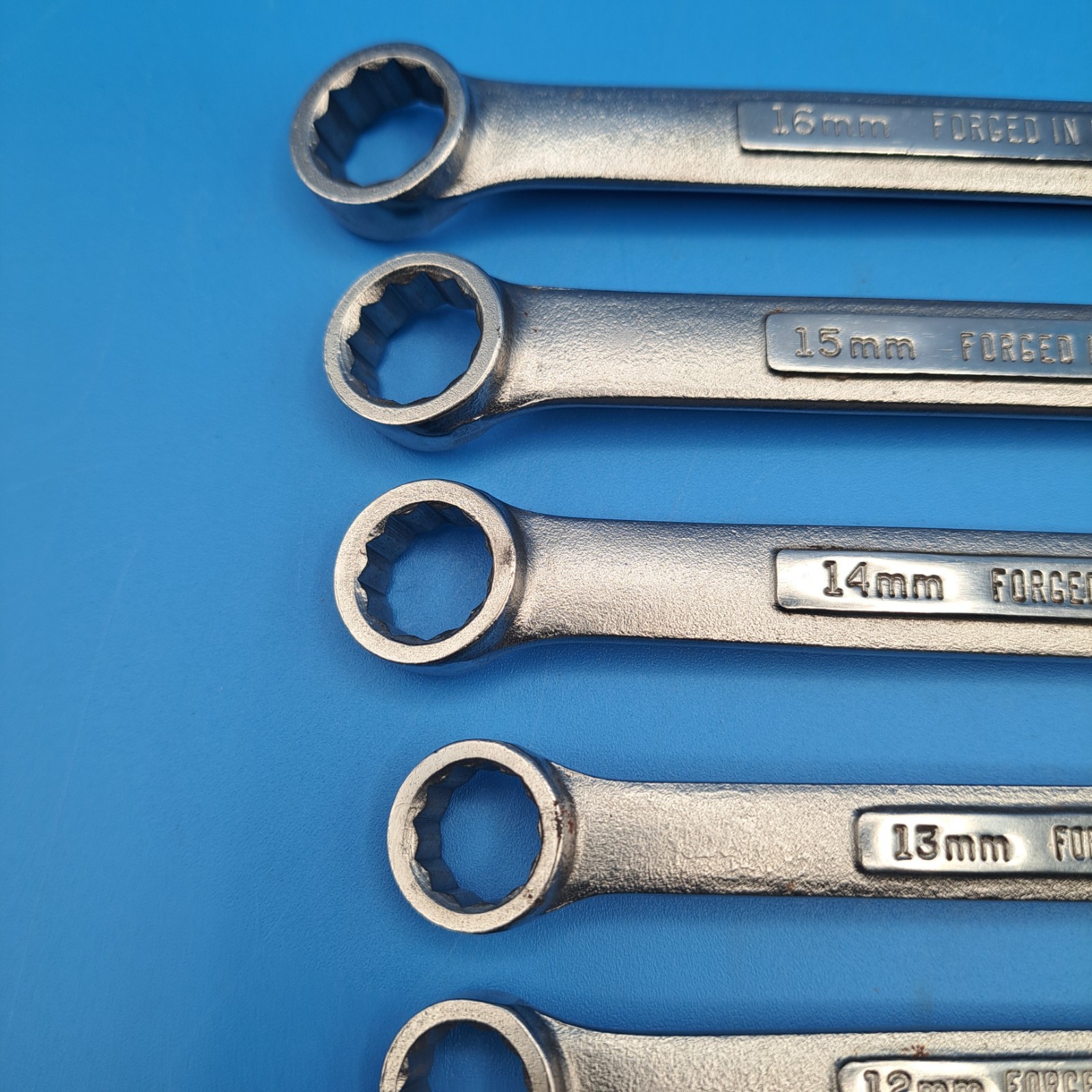 10 Craftsman 7mm-16mm Combination Wrenches, all USA Mfr Code -VV- except 10mm