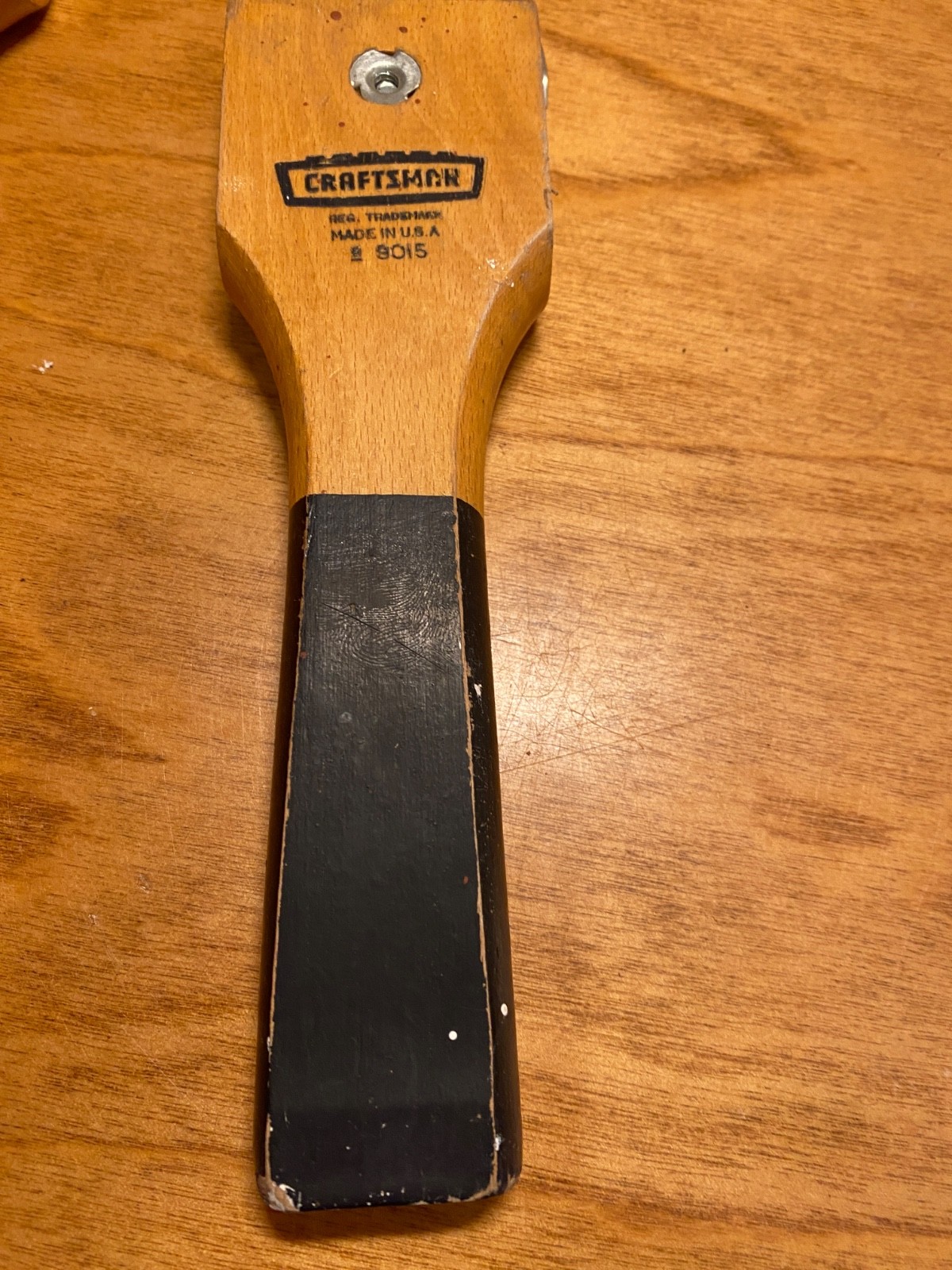 Vintage CRAFTSMAN 4-pc Paint Scrappers, 4-Edge 2-1/2″, Wood #9015, 12″, 6″, USA