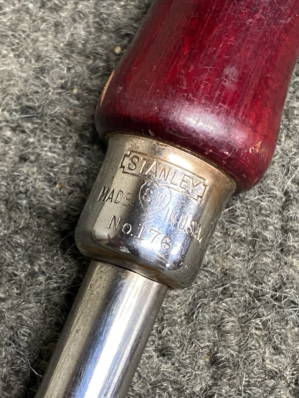 NOS Stanley No. 176 RARE Sweetheart S.W. Burnishing Tool MINT USA