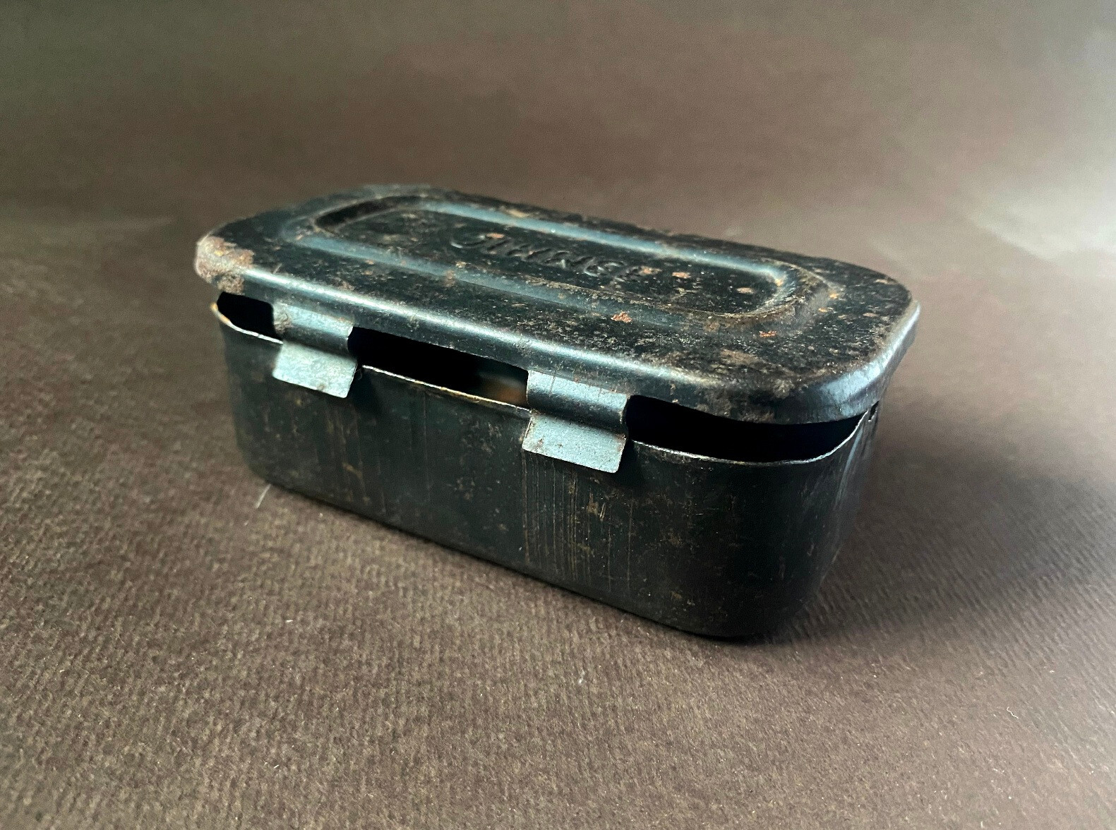 Old Vintage Metal Box for Tools and Spare Parts Military Equipment Car Army USSR