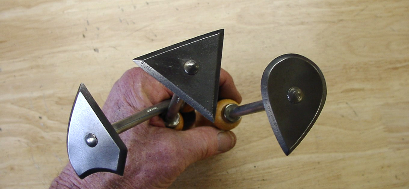 3 Wooden Handle Cabinet Scrapers,Shave Hooks,Made In Taiwan,10″ QAL,XLINT,READ!