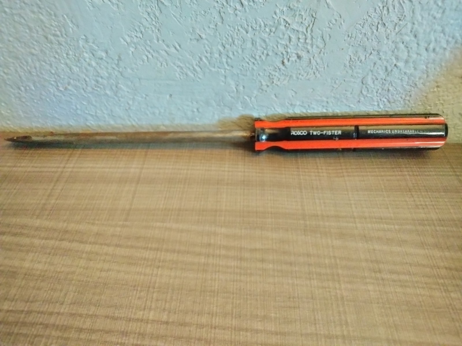 Lot of 3 Vintage Large Screwdrivers ~ Irwin Wood Handle ROSCO 12″-13.75″