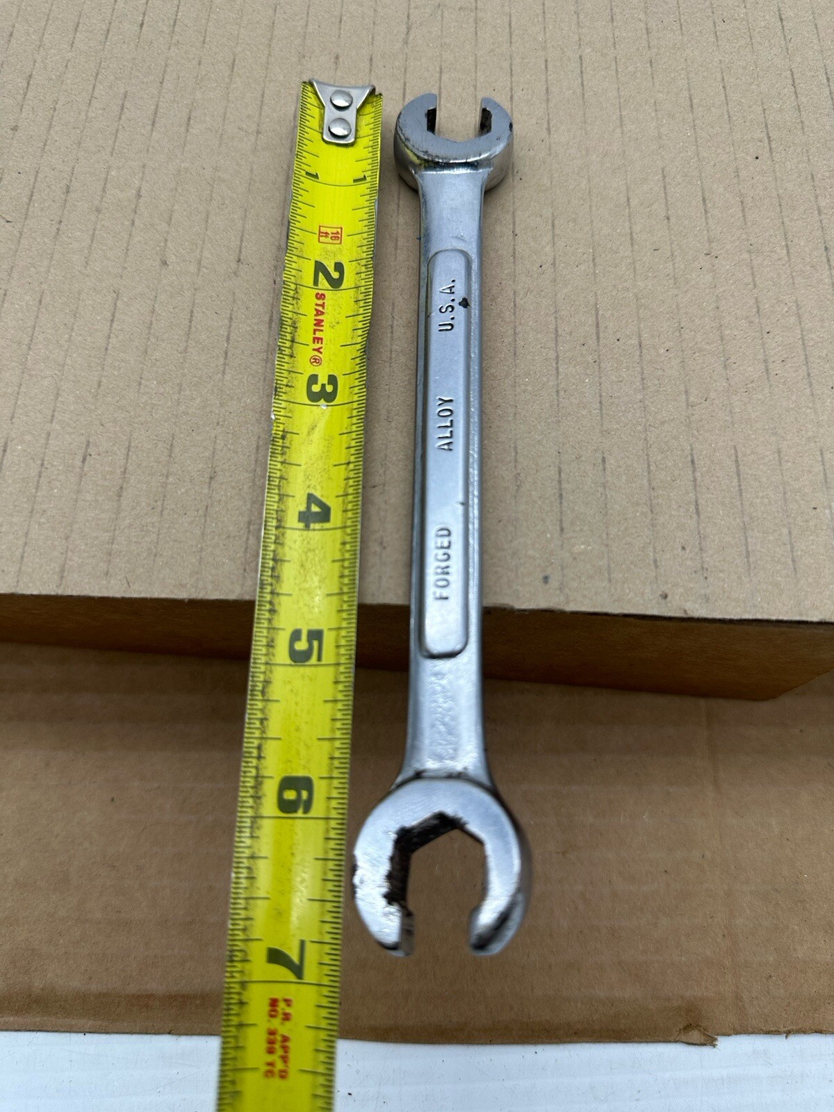 Vintage K-D Made In USA 2373 Flare Nut Wrench 13/14mm Hand Tool Open End