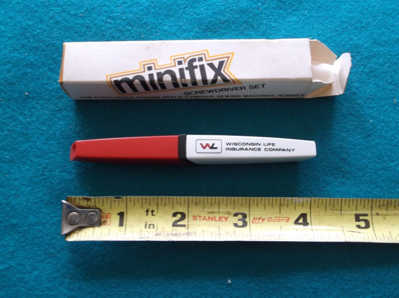 Vintage Ozburn Janesville Minifix Screwdriver Set for Wisconsin Life Insurance