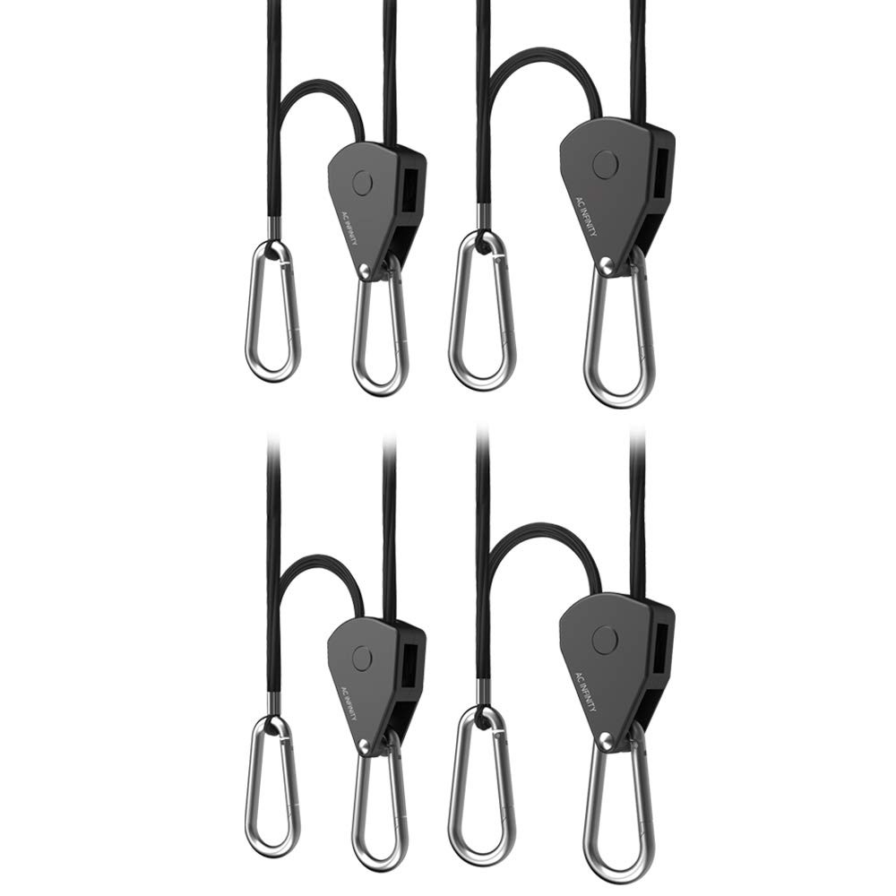 AC Infinity, Adjustable 1/8” Rope Hanger, Heavy-Duty 8 Ft x 1.29 inches