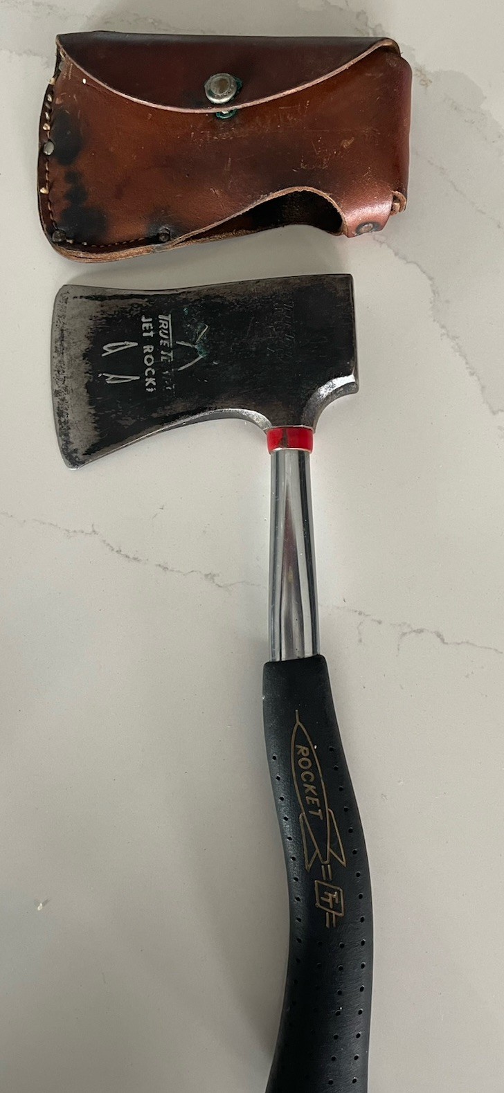 Vintage True Temper Jet Rocket BBA Hatchet Axe With Sheath
