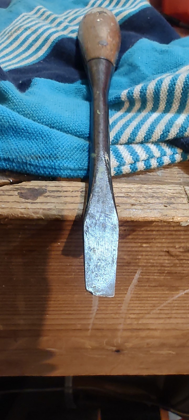 Vintage Irwin Screwdriver US of A Wood Split Handle