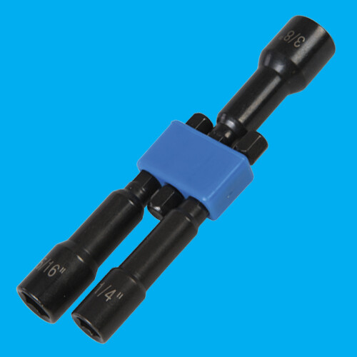 Magnetic Nut Driver Set 3piece 1/4″ Hex Drive 1/4″ – 3/8″ Vanadium Steel
