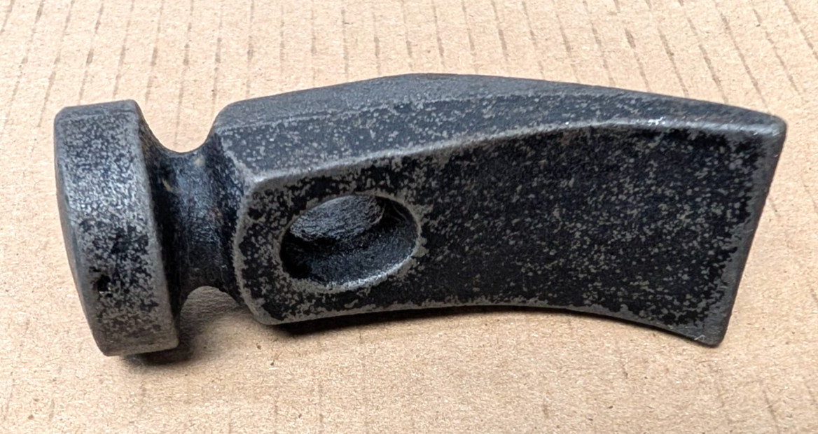 Vintage Cobblers Hammer Head 12 oz Curved Flat Peen, Lightly Domed Head