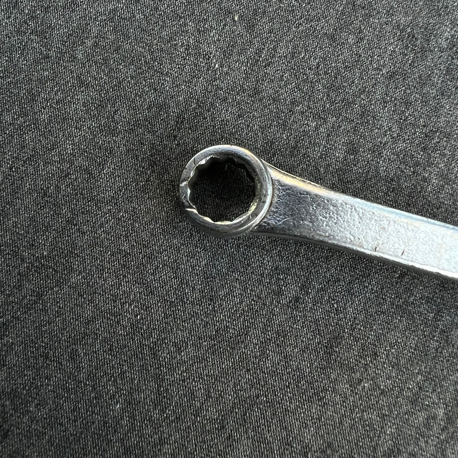 Powr-Kraft Double Box End Wrench, 12pt, 3/8in. X 7/16in. 7in. Long USA