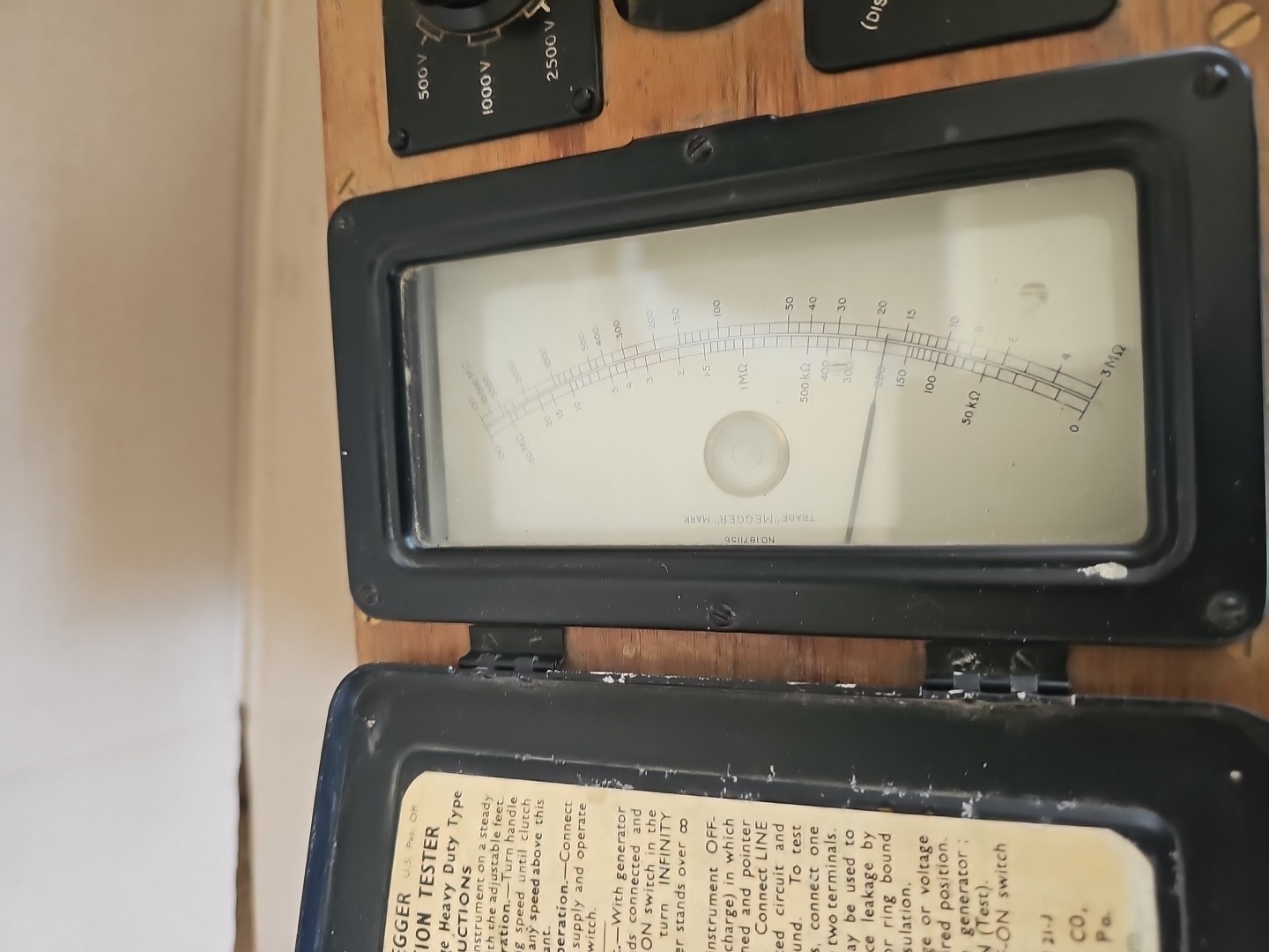 Megger Testing Set Series 1 With General Electric Motor