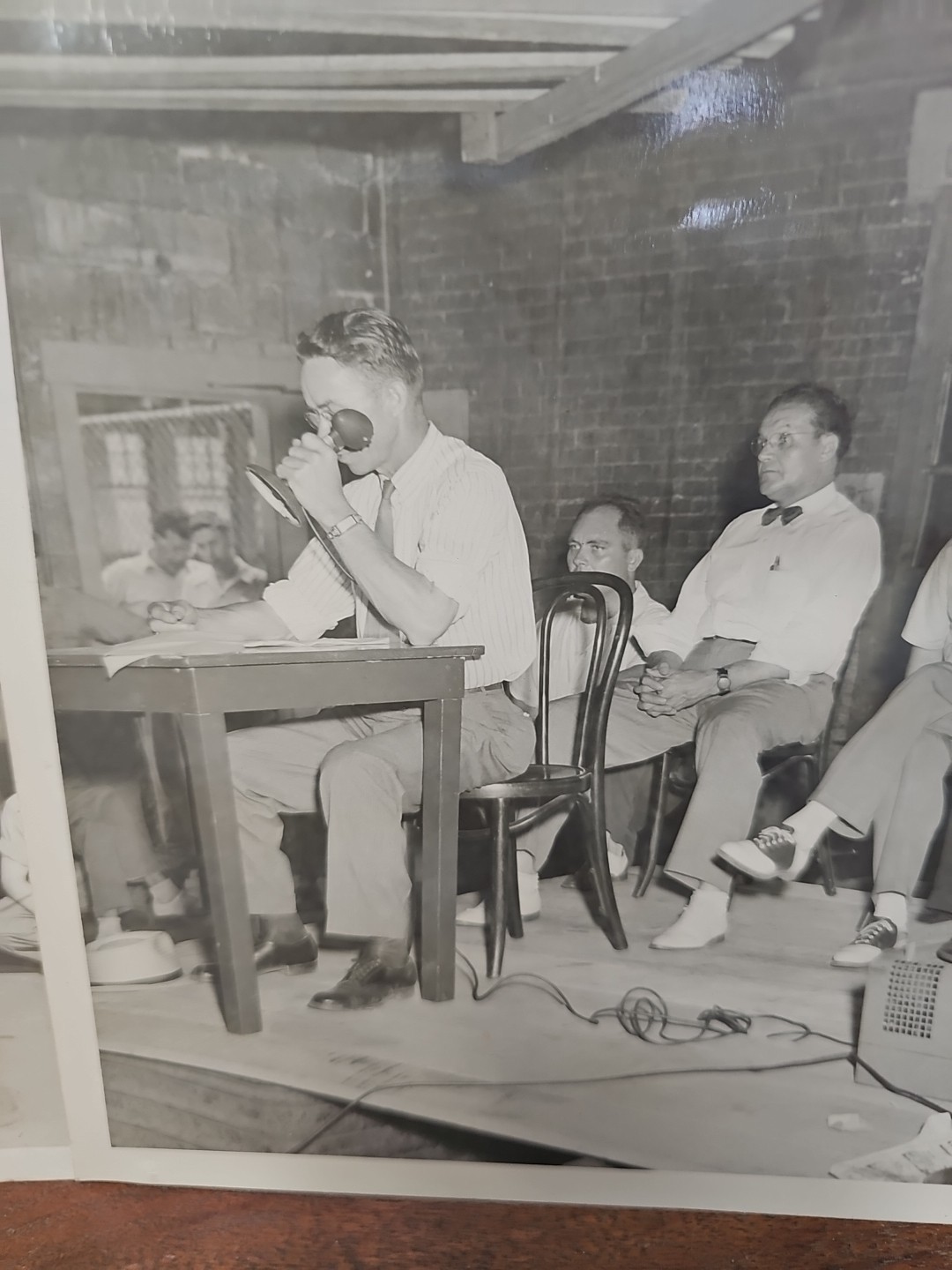 A13- 2 original photos 8 x 10 – Kelly Works Axe & Tool Employees Charleston WV