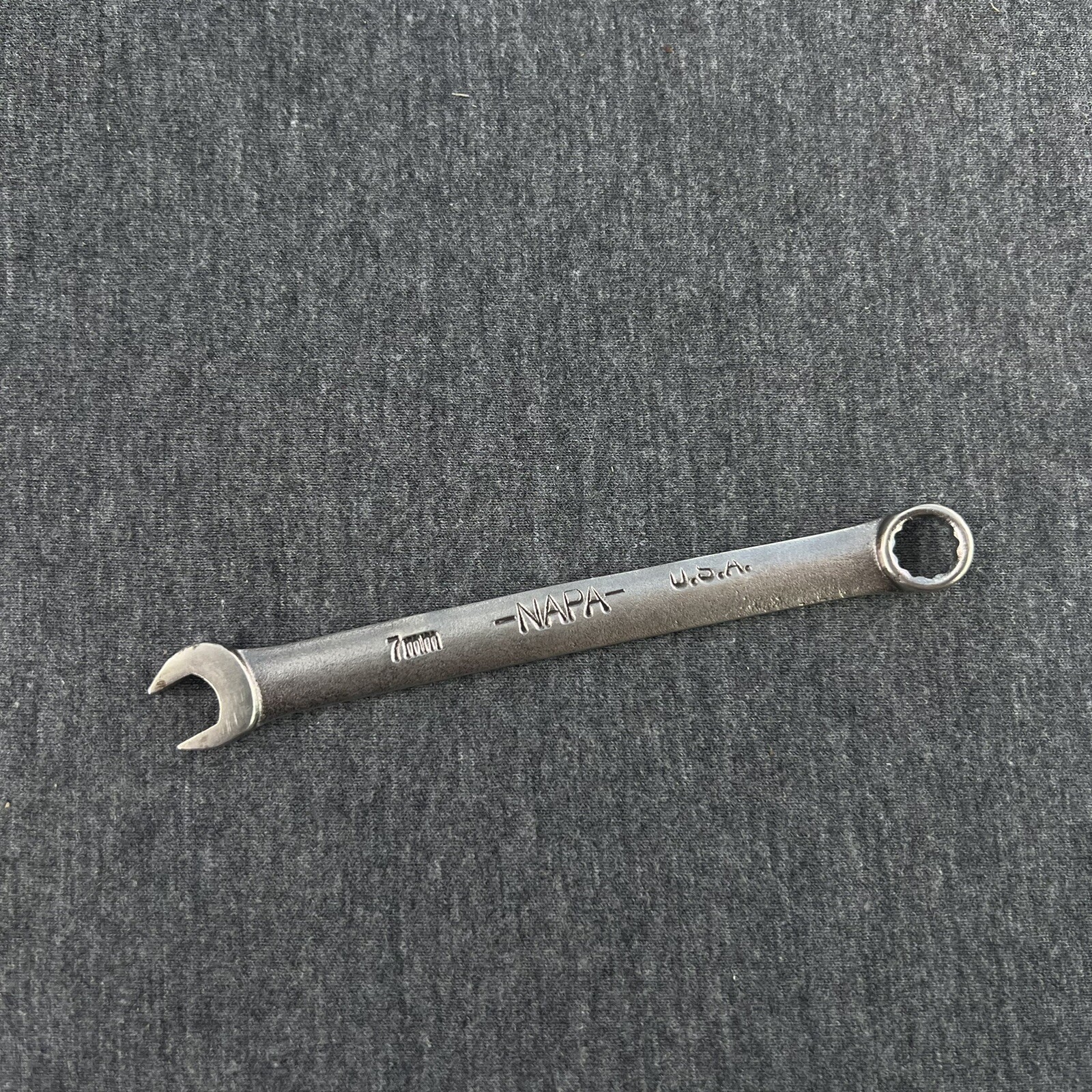 NAPA Tools 7mm Combination Wrench 12 point NDM47 4” Long USA