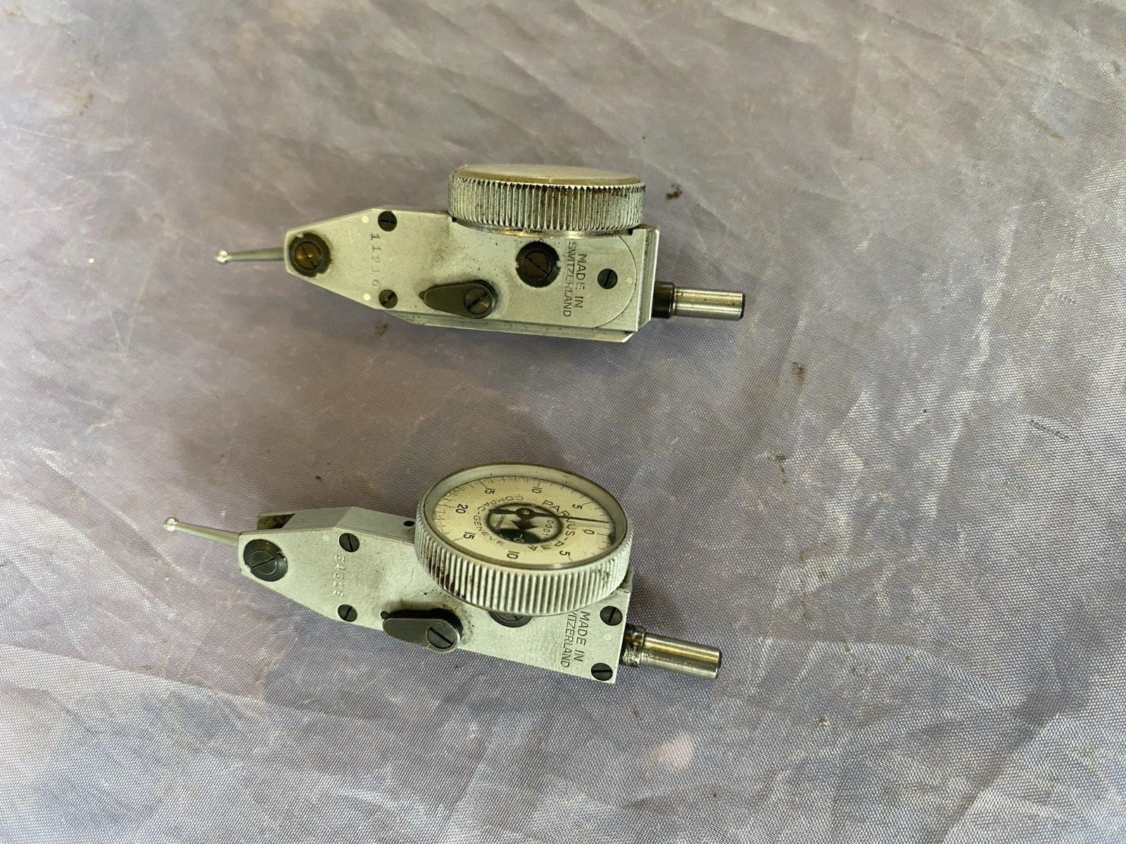 VIN COMPAC PARVUS-P34 .0001 & LUFKIN V-60-.0005 DIAL TEST INDICATORS & ACCESSORY